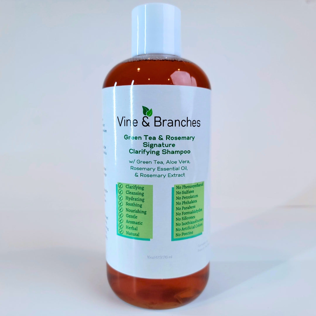 Vine & Branches Green Tea & Rosemary Signature Clarifying Shampoo